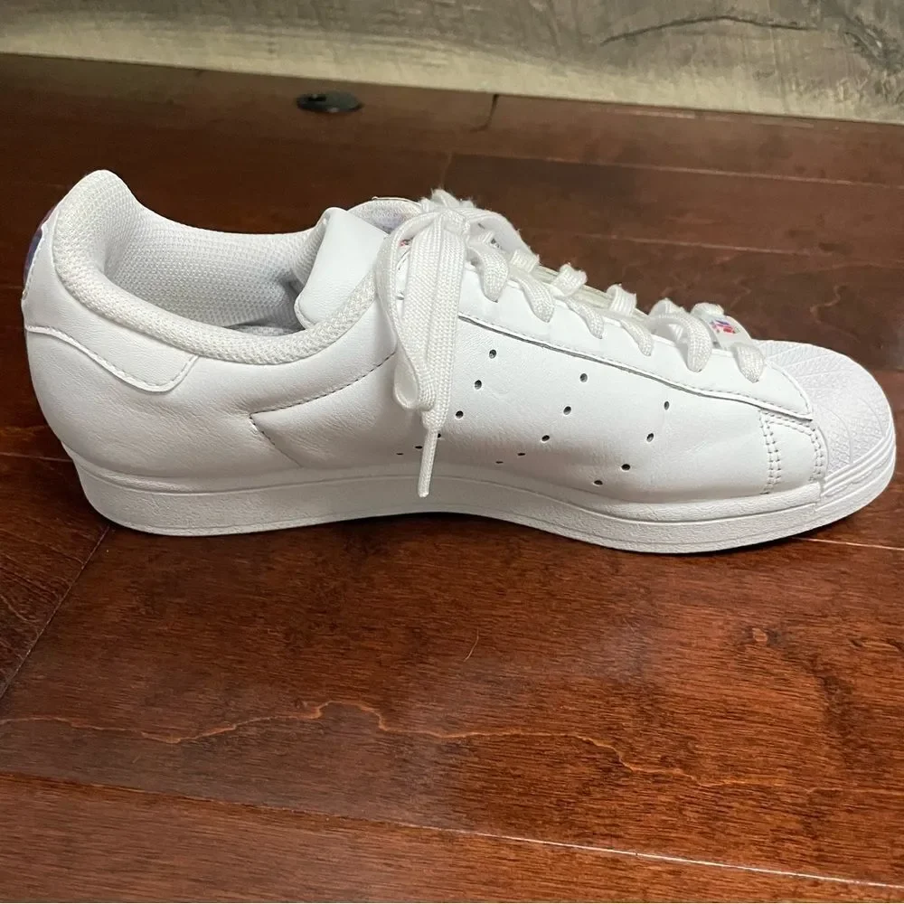 Adidas Superstar Pure Sneakers White Mens Size 8.5